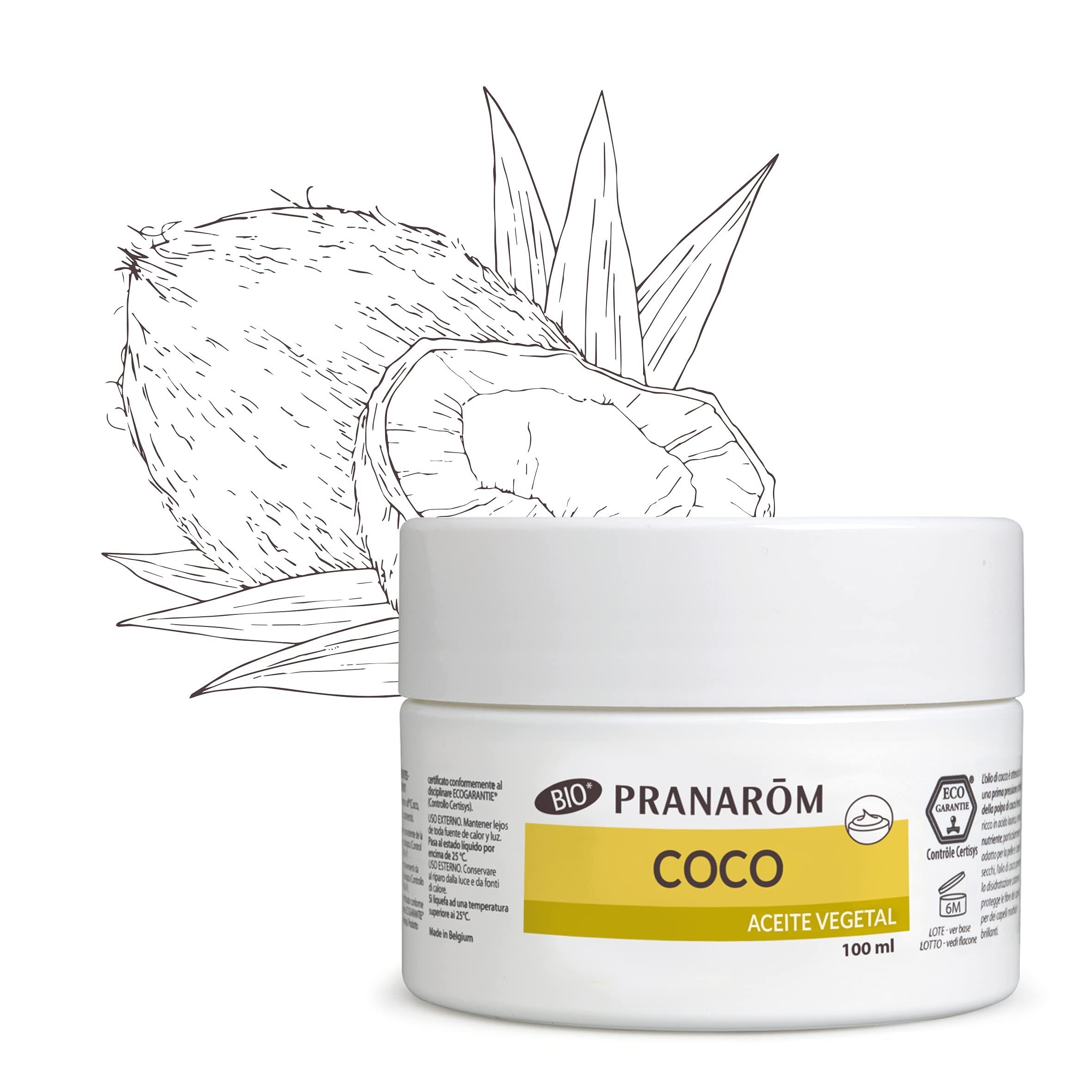 Pranarom Coco Bio Aceite Vegetal 100 ml - Imagen 2
